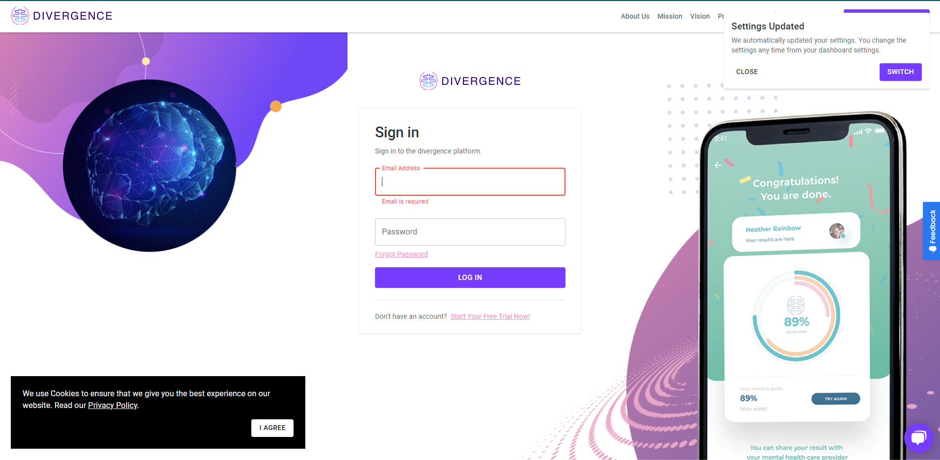 Divergence Neuro — Healthcare · Neurotech