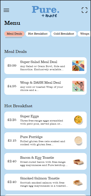 Pure App — F&B · Loyalty